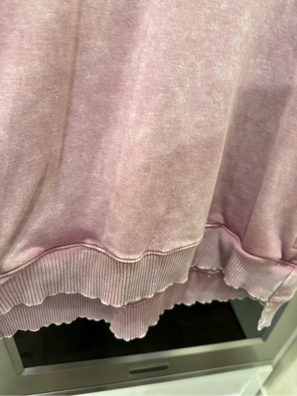 Zenana Outfitters Washed Rose Crewneck Sweatshirt - Picture 5 of 11